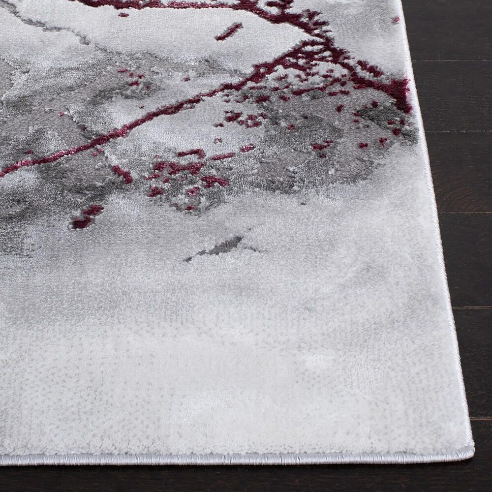 Safavieh Craft 2'3" x 14' Grey and Wine Runner, , large