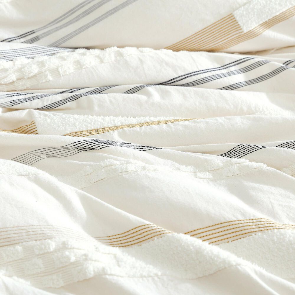 Hallmart Collectibles Wilkinson 5-Piece King Comforter Set in Ivory, Gold and Gray, , large