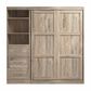 Bestar Pur 84" Full Murphy Storage Bed with 3-Drawer in Rustic Brown, , large