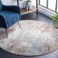 Safavieh Jasmine 5"3" Round Beige and Light Blue Area Rug, , large