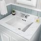 MS International Undermount Bathroom Vanity Sink in White, , large