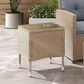 Furniture of America Nair 16" Square Patio End Table in Natural, , large