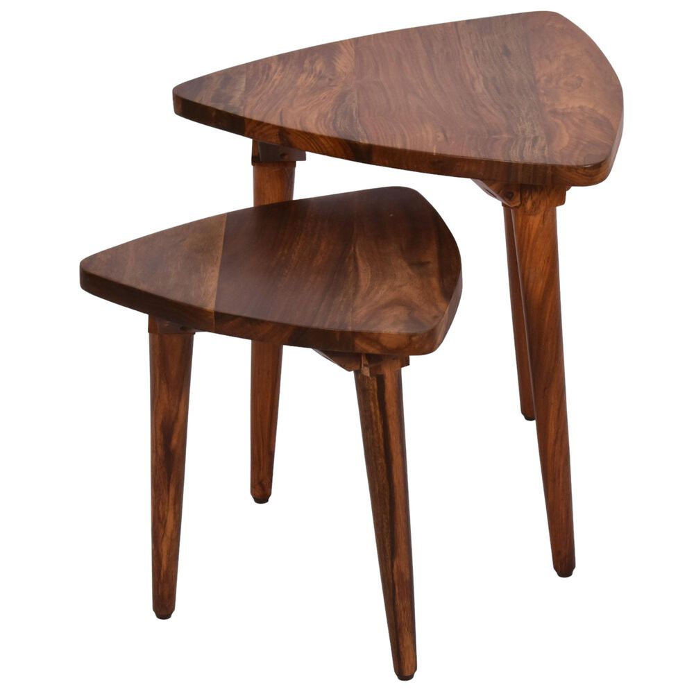 Jaipur Home Parola Triangle Nesting Tables in Mango, , large