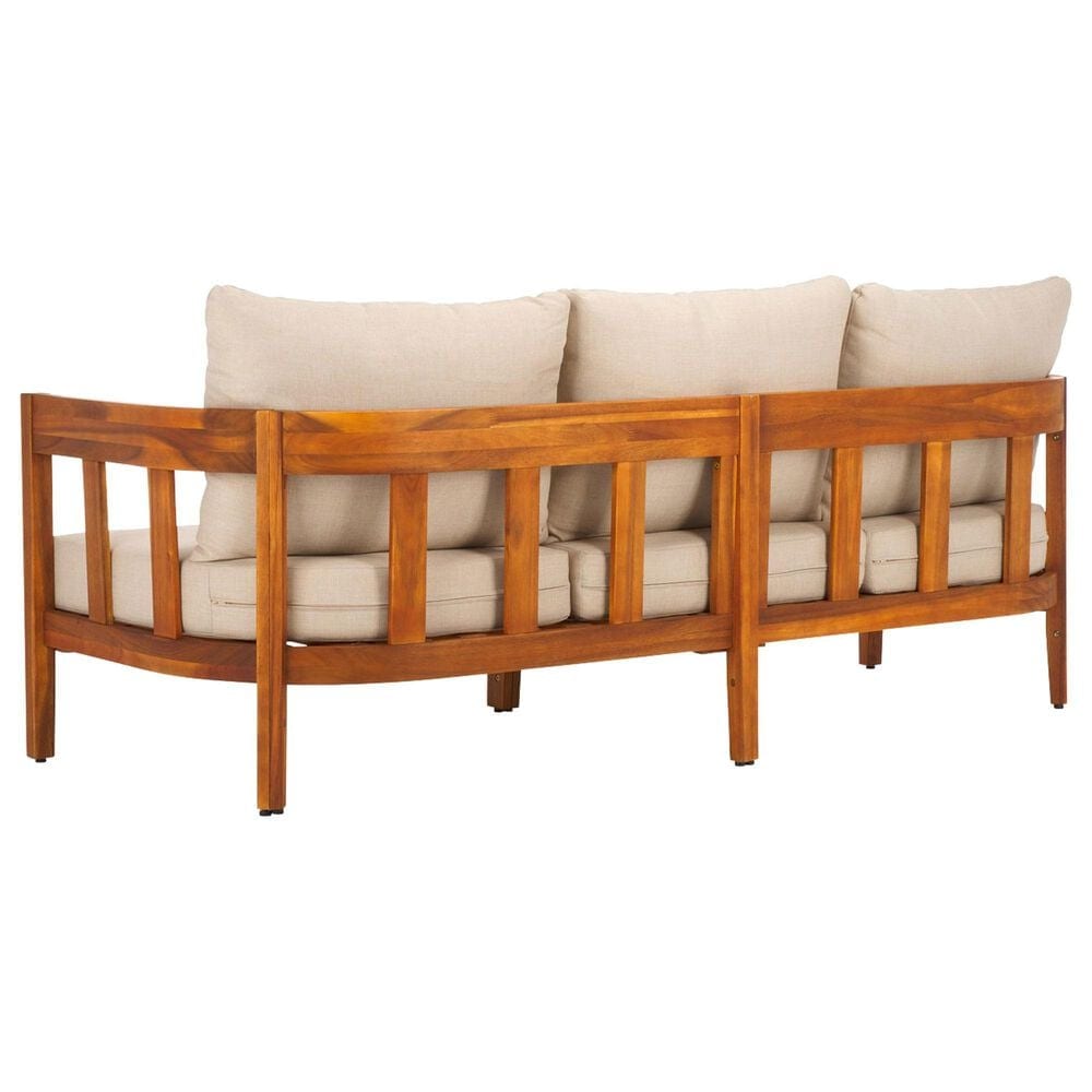 Safavieh Owen 3-Seater Outdoor Sofa in Taupe, , large