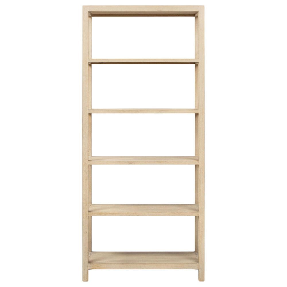 Jennifer Taylor Home Ellis 5-Shelf Bookcase in Light Natural Cerused, , large