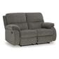Ashley Scranto Manual Reclining Loveseat in Brindle, , large