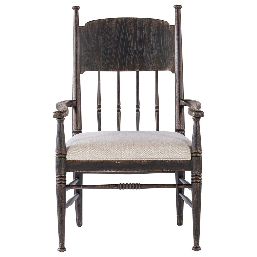 Hooker Furniture Americana Traditional Dining Table and 6 Chairs in Black, , large