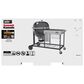 Weber Summit Kamado S6 Freestanding Grill in Black, , large