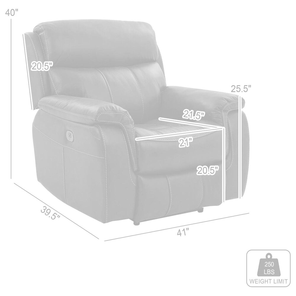 Blue River Montague Power Recliner in Brown, , large