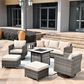 HOMLUX 7-Piece Patio Sofa Set in  Beige, , large