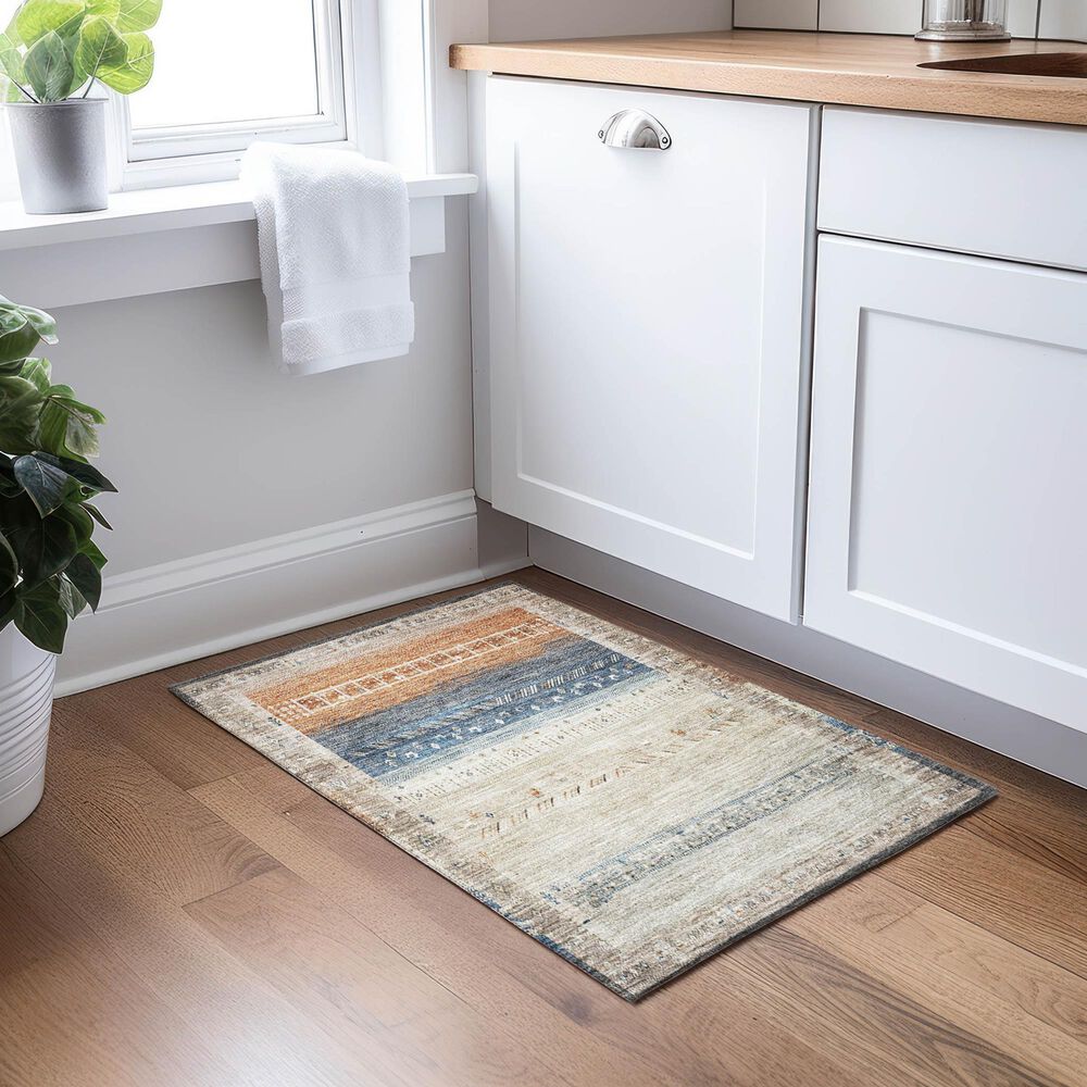 Dalyn Rug Company Karaj KJ7 1&#39;8&quot; x 2&#39;6&quot; Brown Indoor/Outdoor Area Rug, , large