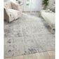 Nourison Prismatic PRS12 7"9" x 9"9" Silver and Grey Area Rug, , large