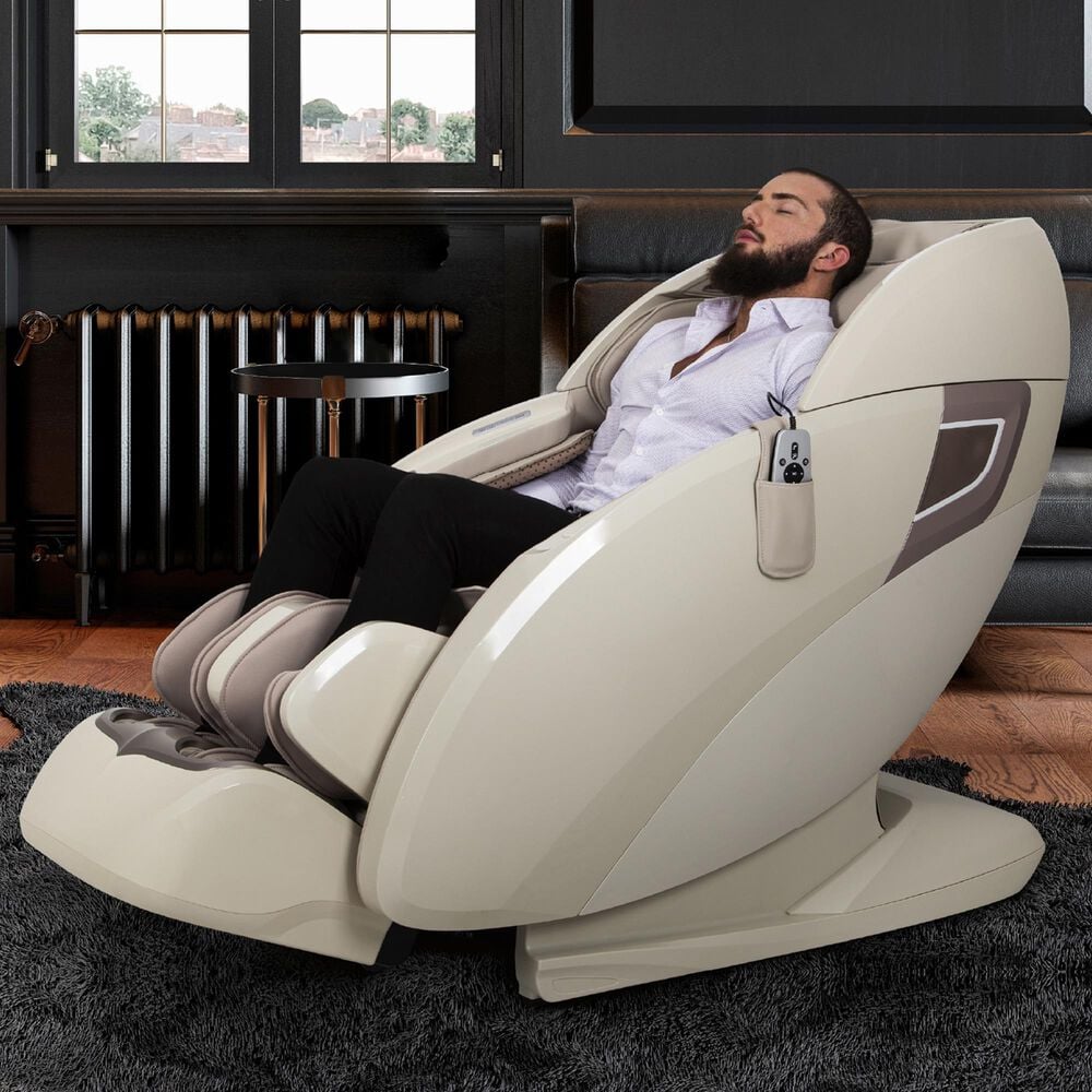 Osaki Osaki 3D Pro Techno Zero Gravity Luxury Reclining Massage Chair in Taupe, , large
