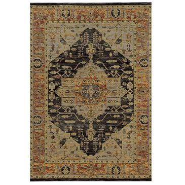 Oriental Weavers Andorra 7138B 10" x 13"2" Gold and Grey Area Rug, , large