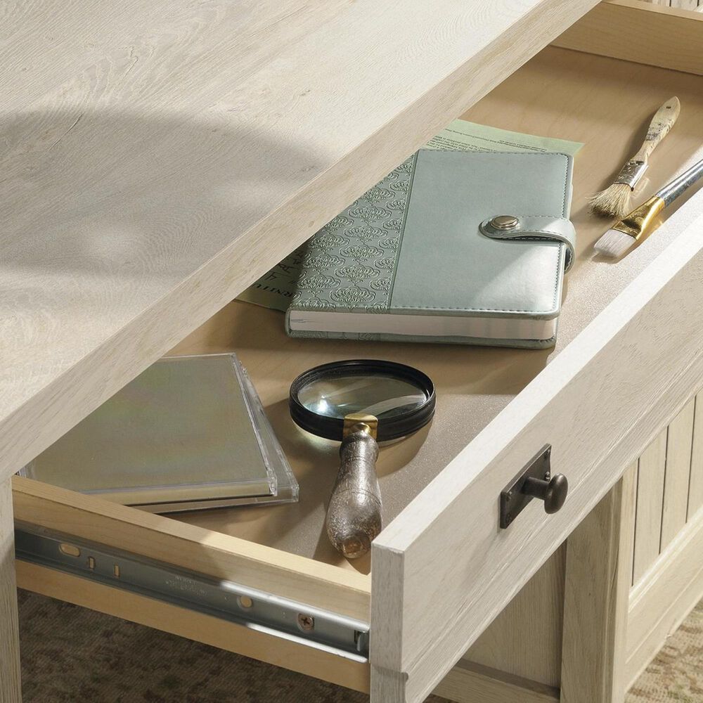 Sauder Costa Executive Desk in Chalked Chestnut Nebraska Furniture Mart