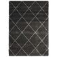 Nourison Brisbane BRI03 9" x 12" Charcoal Area Rug, , large