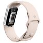 Fitbit Charge 6 Fitness Tracker Watch 36mm Silver Aluminum Case with Porcelain Band, , large