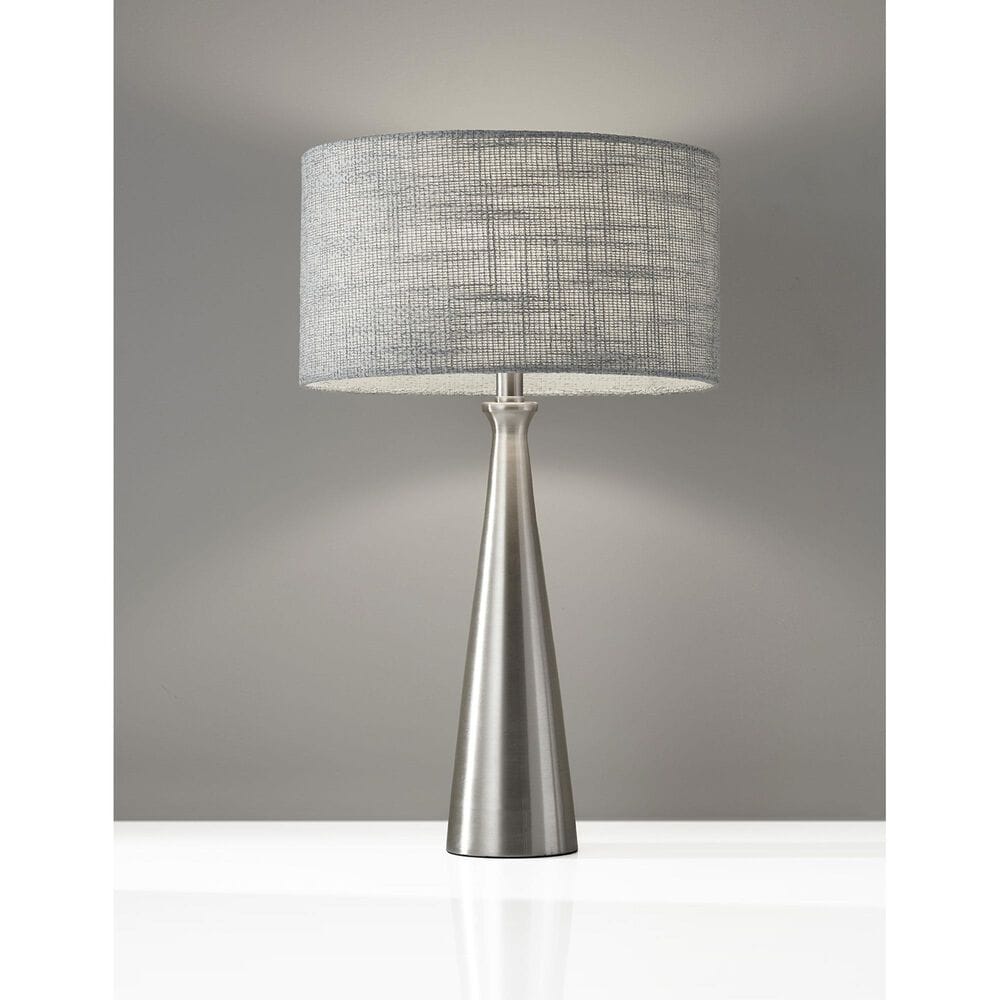 Adesso Linda Table Lamp in Brushed Steel, , large