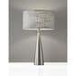 Adesso Linda Table Lamp in Brushed Steel, , large