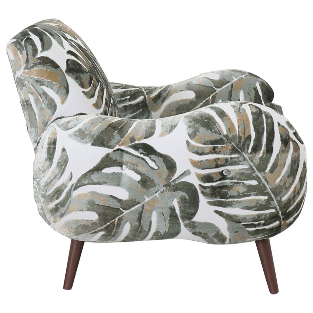 Jonathan Louis Dax Accent Chair in Tika Jade Velvet, , large