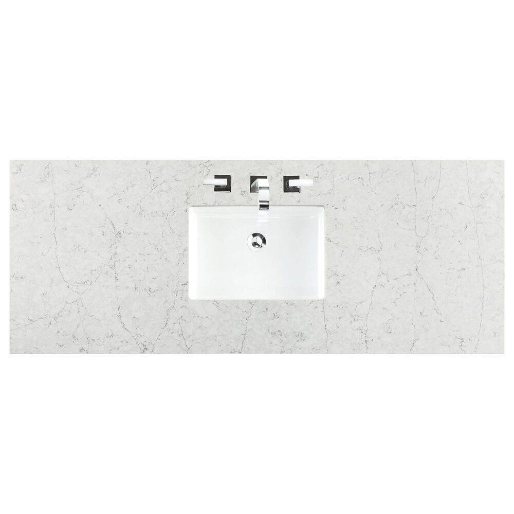 James Martin Vanities Addison 30&quot; Single Bathroom Vanity in Mid Century Acacia with 3 cm Eternal Jasmine Pearl Quartz Top, , large