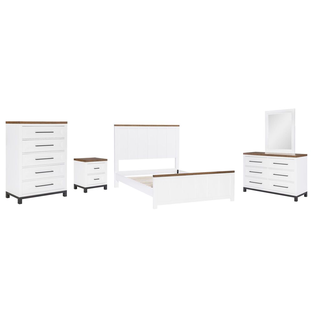 Legacy Classic Dutton 4-Piece Full Bedroom Set in Natural White, Toasted Coconut and Aged Black, , large