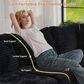 HOMLUX 7-Piece U-Shaped Mod Sectional in Black, , large