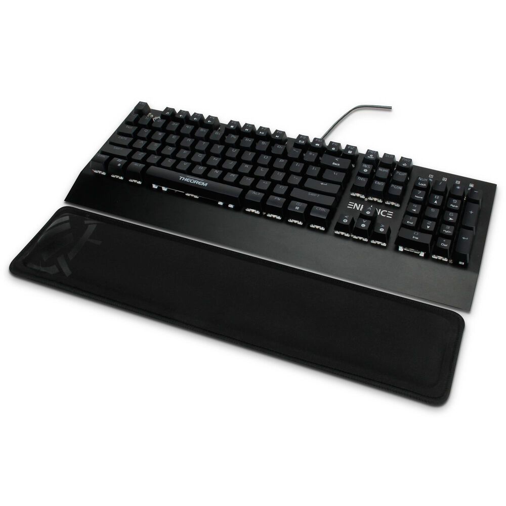 Enhance Gaming Keyboard Wrist Rest with Soft Memory Foam in Black, , large