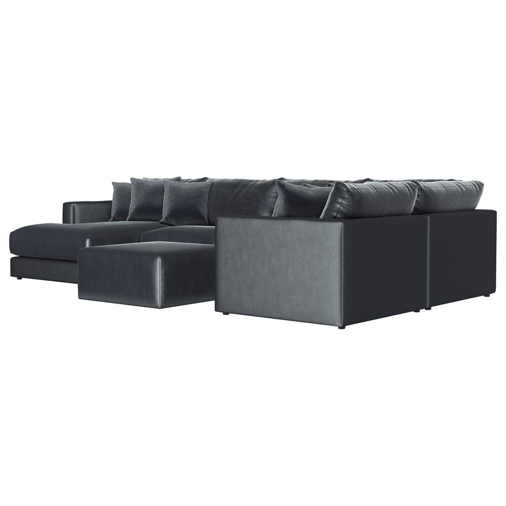 Hartsfield Remington 5-Piece Stationary Right Facing Chaise Sectional in Slate, , large