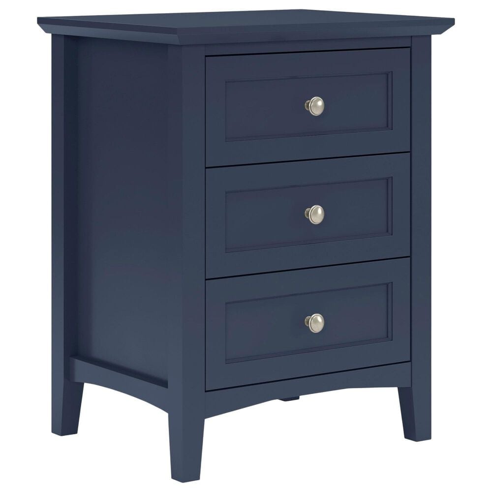 Urban Home Grace 3 Drawer Nightstand in Blueberry, , large