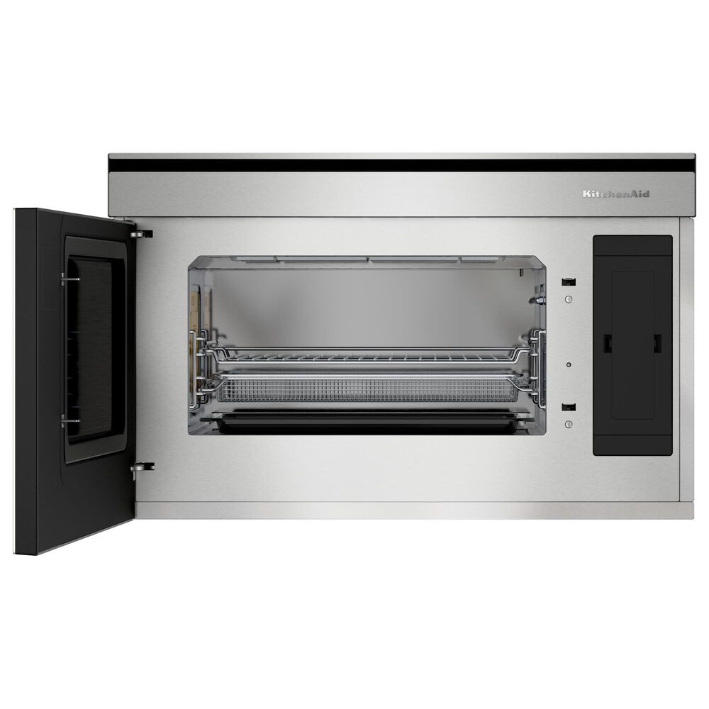 KitchenAid 1.1 Cu. Ft. Built-In More-in-One Convection Microwave Oven in PrintShield Stainless Steel, , large