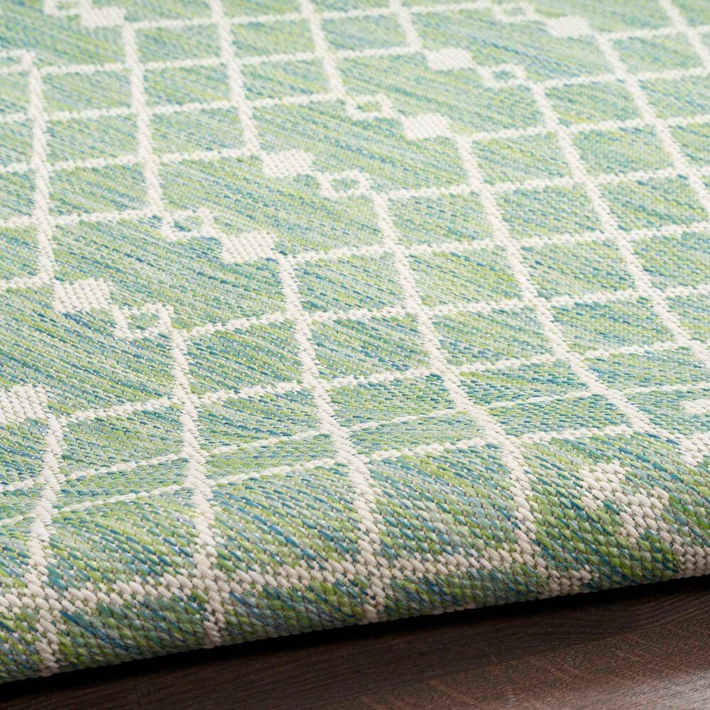 Nourison Positano Southwestern Blue and Green 7&#39; x 10&#39; Indoor/Outdoor Area Rug, , large