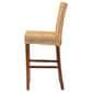 Baxton Studio Racquel Bar Stool in Natural and Walnut Brown, , large