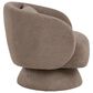 LumiSource Zara Swivel Accent Chair with Pillow in Taupe, , large