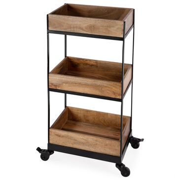 Butler Fulham 3-Tier Serving Cart in Natural Mango, , large