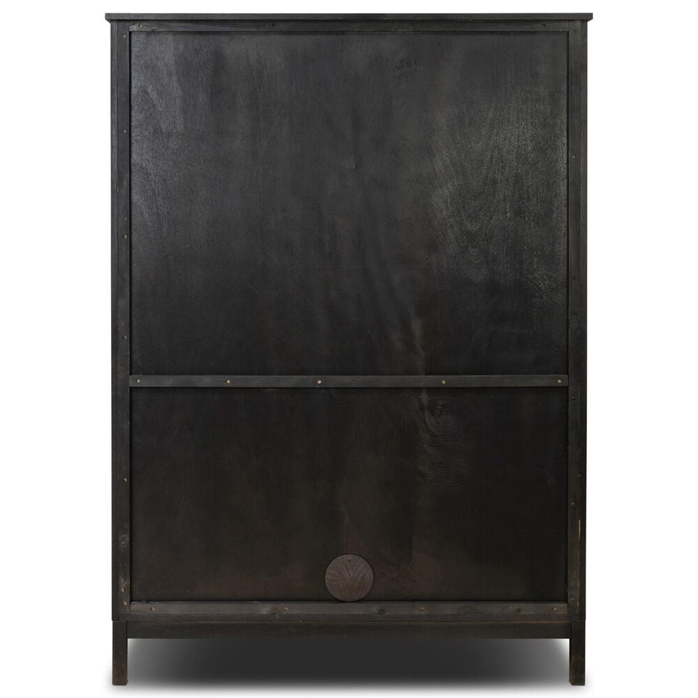 Four Hands Alessio 73" Cabinet in Smoked Black, , large