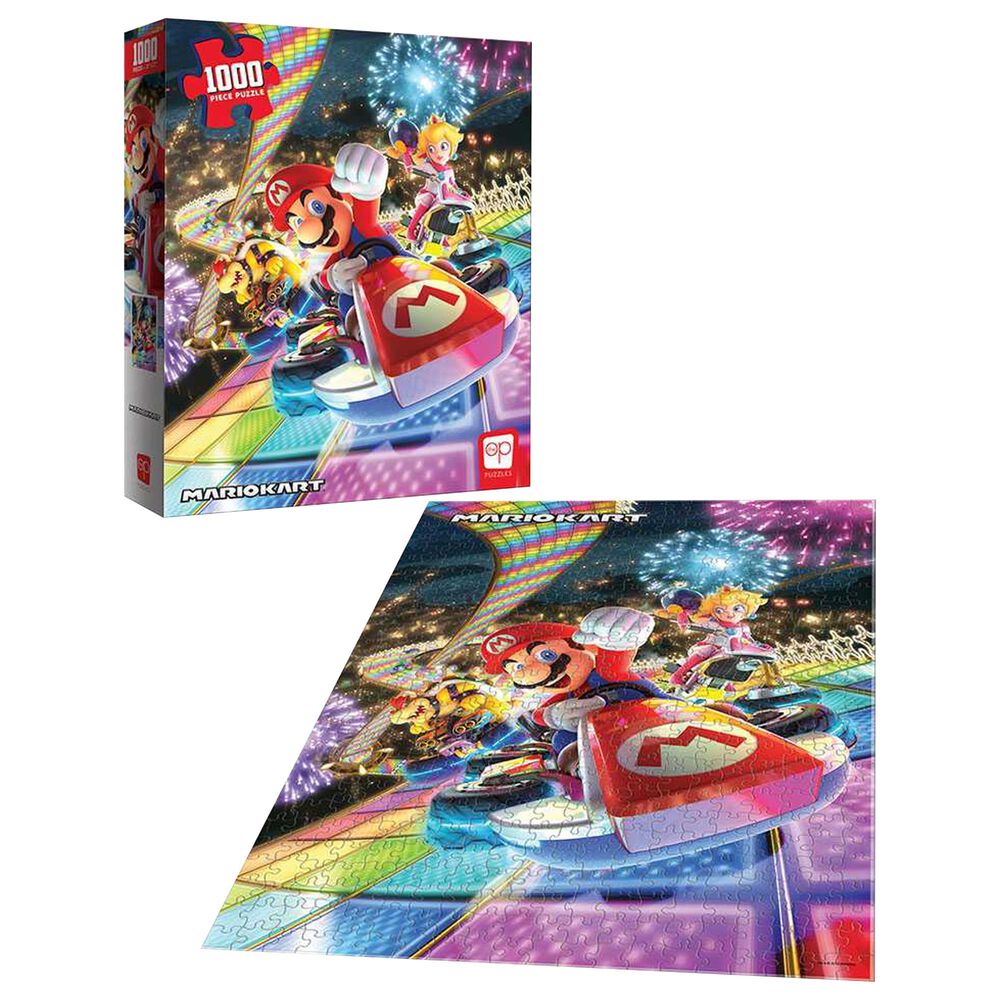 USAopoly 1000-Piece Mario Kart "Rainbow Road" Puzzle, , large