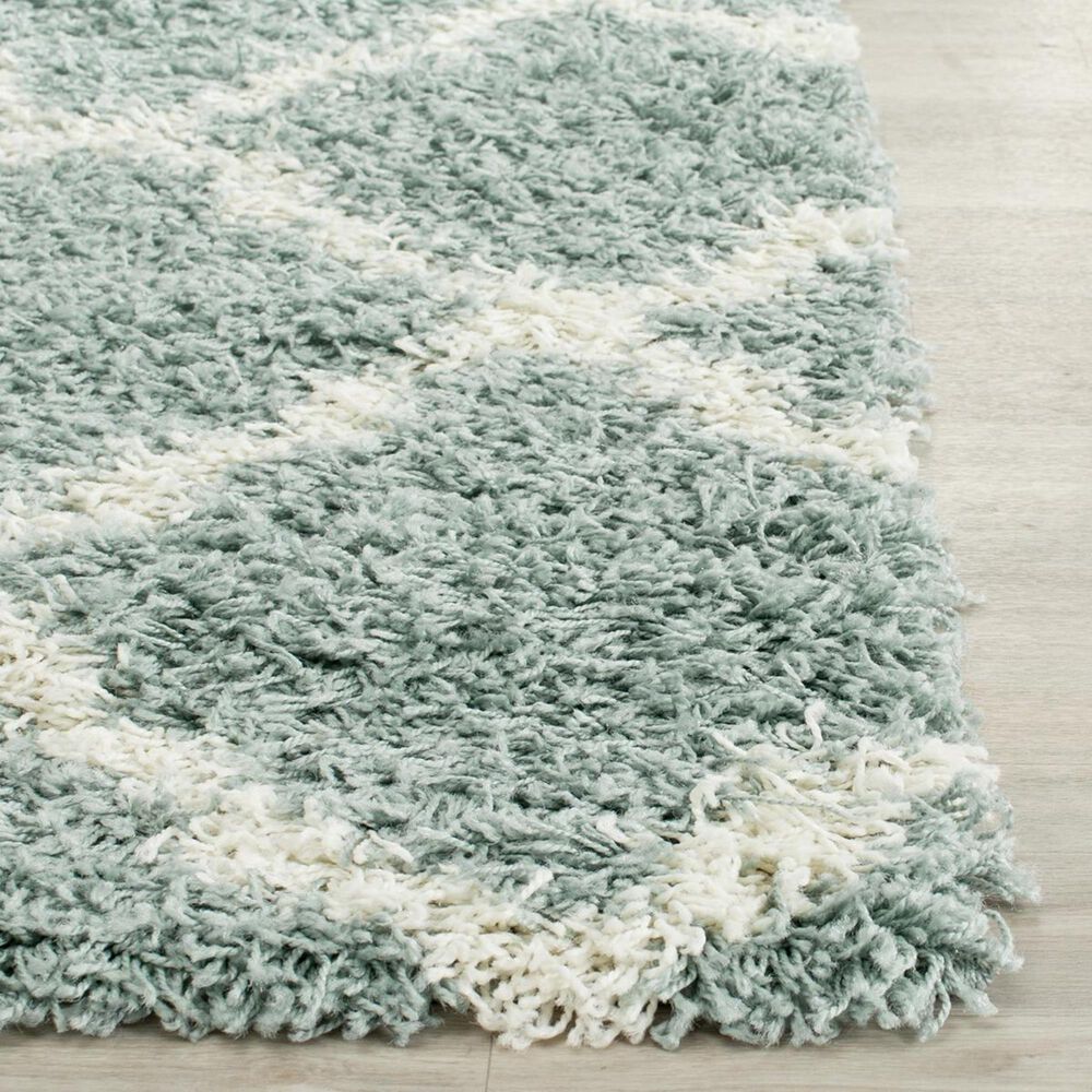 Safavieh Dallas Shag SGD257C-26 2&#39;3&quot; x 6&#39; Seafoam/Ivory Runner, , large