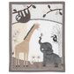 Lambs and Ivy Baby Jungle Animals 4-Piece Crib Bedding Set in Gray, White and Taupe, , large