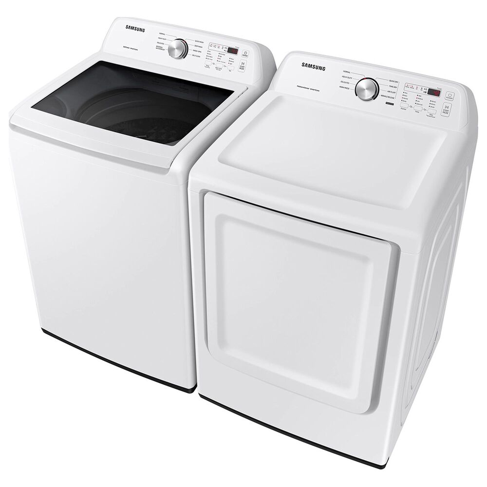 Samsung 4.4 Cu. Ft. Top Load Washer and 7.2 Cu. Ft. Gas Dryer Laundry Pair in White, , large