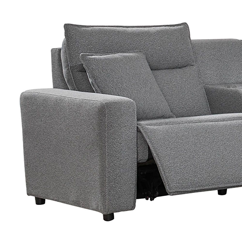 Ashley ModMax II 7-Piece Power Reclining Symmetrical Sectional in Salt and Pepper, , large