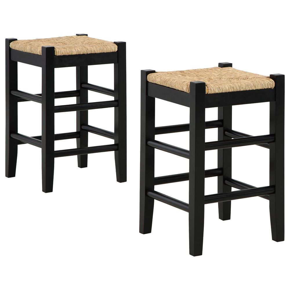 Ashley Mirimyn Counter Stool Set of 2 in Black, , large