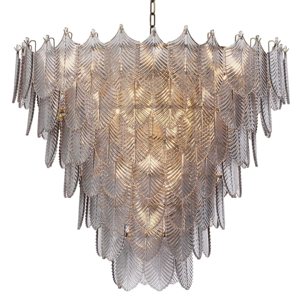 Eichholtz Verbier L Chandelier in Light Brushed Brass, , large