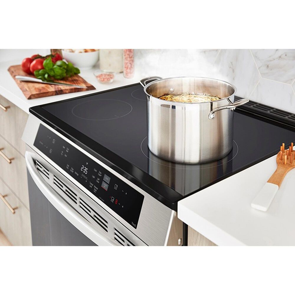 LG 2-Piece Kitchen Package with Stainless Steel 6.4 Cu Ft. Combination Wall Oven and Black 30" Smart Electric Cooktop, , large