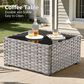 HOMLUX 12-Piece Modern Outdoor Sectional Furniture Set in Navy Blue, , large
