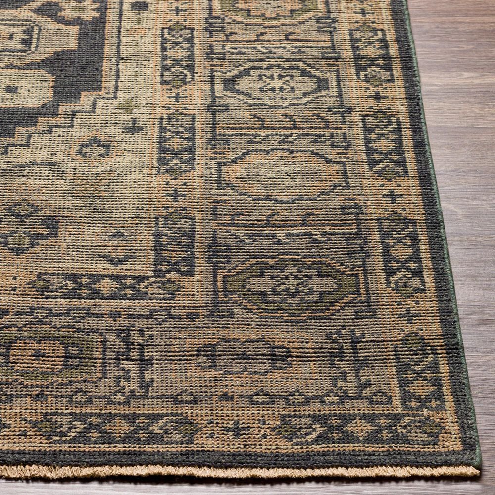 Surya Reign 2&#39; x 3&#39; Black, Charcoal, Medium Gray, Light Beige and Tan Area Rug, , large