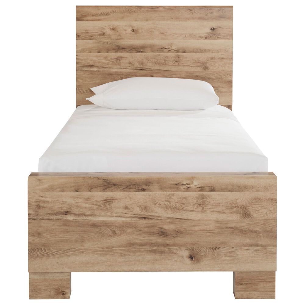Ashley Hyanna 4-Piece Twin Bedroom Set in Golden Rust Tan, , large