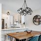 Golden Lighting Cassio 5-Light Pendant in Matte Black, , large