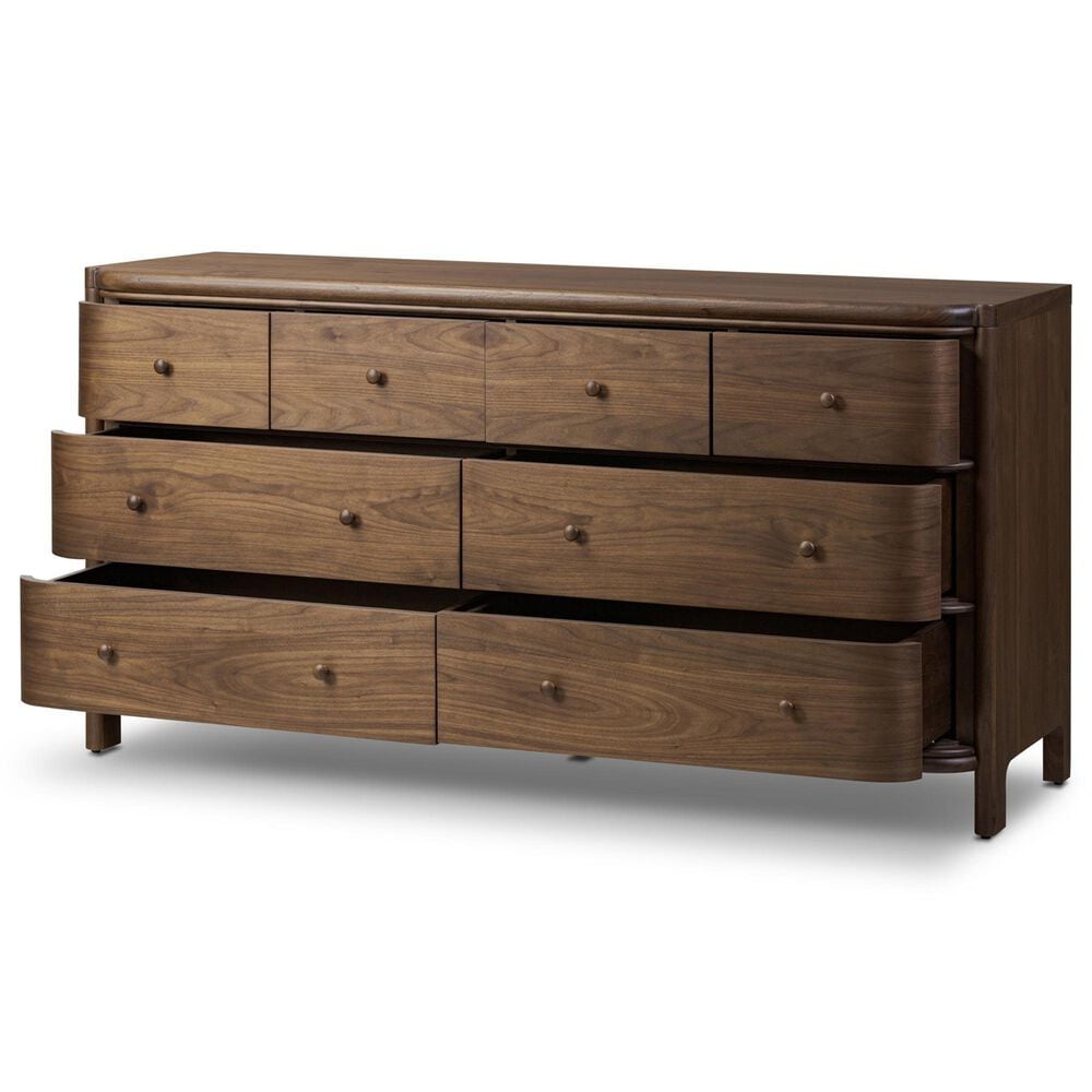 Amber Lewis x Four Hands Agatha 8 Drawer Dresser Only in Dark Brown Walnut, , large