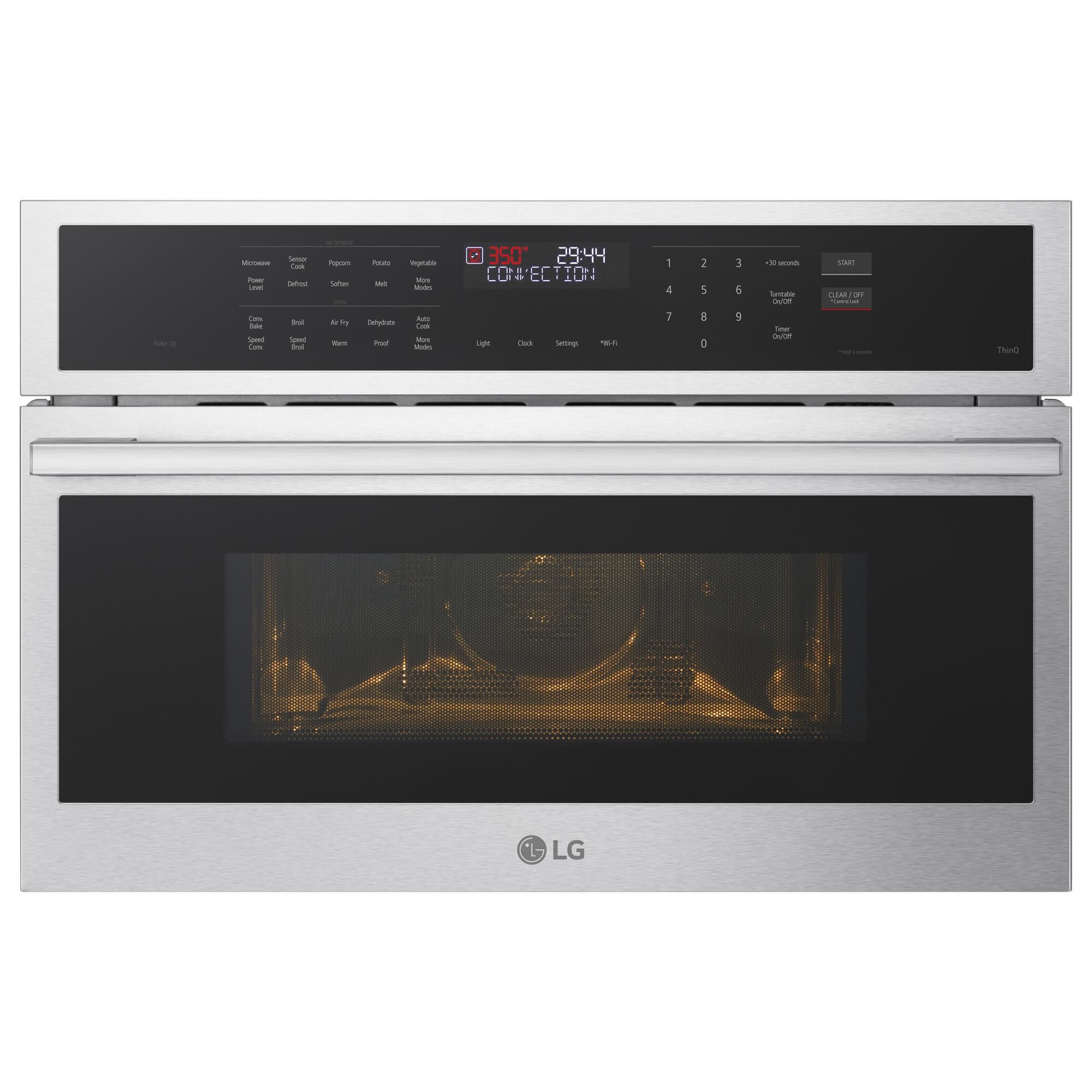 LG 1.7 Cu. Ft. Smart Built-In Microwave Speed Oven in Stainless Steel